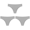 thumbnail image 1 of TrowBridge-bragas de satén de seda para mujer, ropa interior sin costuras, tangas suaves y acogedoras, lencería Sexy, ropa interior deportiva, 3 uds./Set, 1 of 4