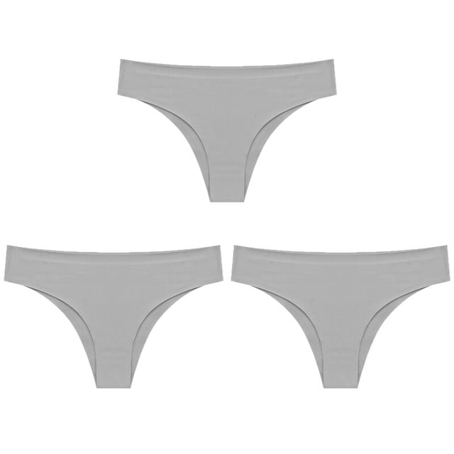 TrowBridge-bragas de satén de seda para mujer, ropa interior sin costuras, tangas suaves y acogedoras, lencería Sexy, ropa interior deportiva, 3 uds./Set