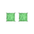 thumbnail image 3 of Clara Pucci 2Ct Green Princess Cut VVS1 Screw Back Stud 14k Solid hypoallergenic Gold Designer Earrings For April, 3 of 7