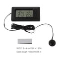 thumbnail image 4 of Electronicheart Car Auto Interior Exterior LCD Screen Portable Detachable Powered 1.5M Cable Gauge Meter Part, 4 of 5