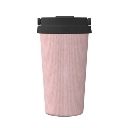 

KLL Stripes Pattern Stainless Steel Vacuum Insulated Tumbler - Carry Insulated Coffee Mug - Reusable Insulated Cold Brew Iced Coffee Cup Thermos