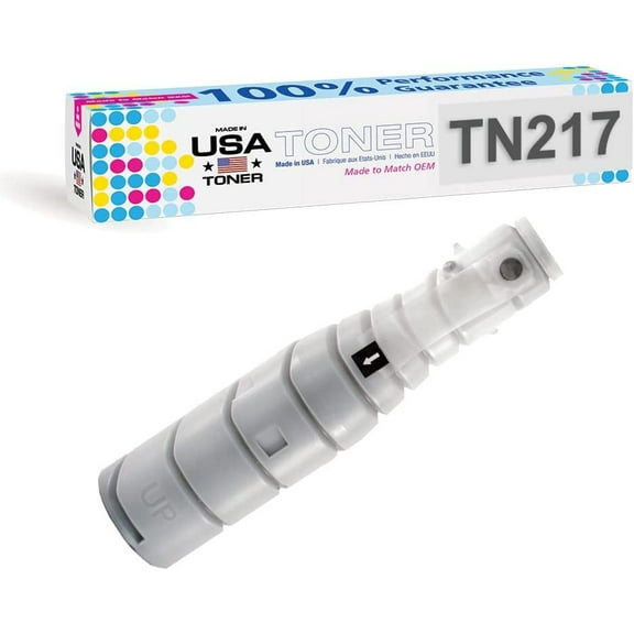 MADE IN USA TONER Compatible Replacement for Konica Minolta Bizhub 223, 283, TN-217, TN217 A202031 Black, 1 Cartridge