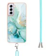 thumbnail image 3 of SaniMore for Samsung Galaxy S23 Plus 2023 Case with Detachable Crossbody Lanyard Shockproof TPU Backplane Marble Pattern Luxury Fashion Anti-drop Slim Lightweight Cover For Galaxy S23 Plus, Green, 3 of 4