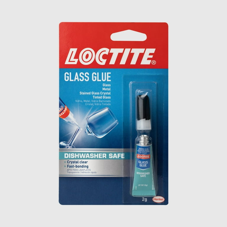 (2 pack) Loctite Glass Glue, Pack of 1, Clear 2 g Tube