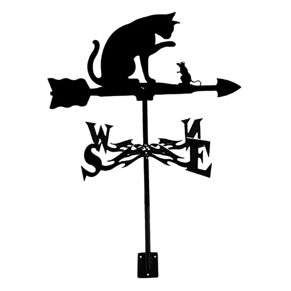 Weathervanes Weather Vane Metal Weather Vanes Roof Mount Cat And Weathervanes For The Garden Yard Yard Patio Card Slot Home Decor