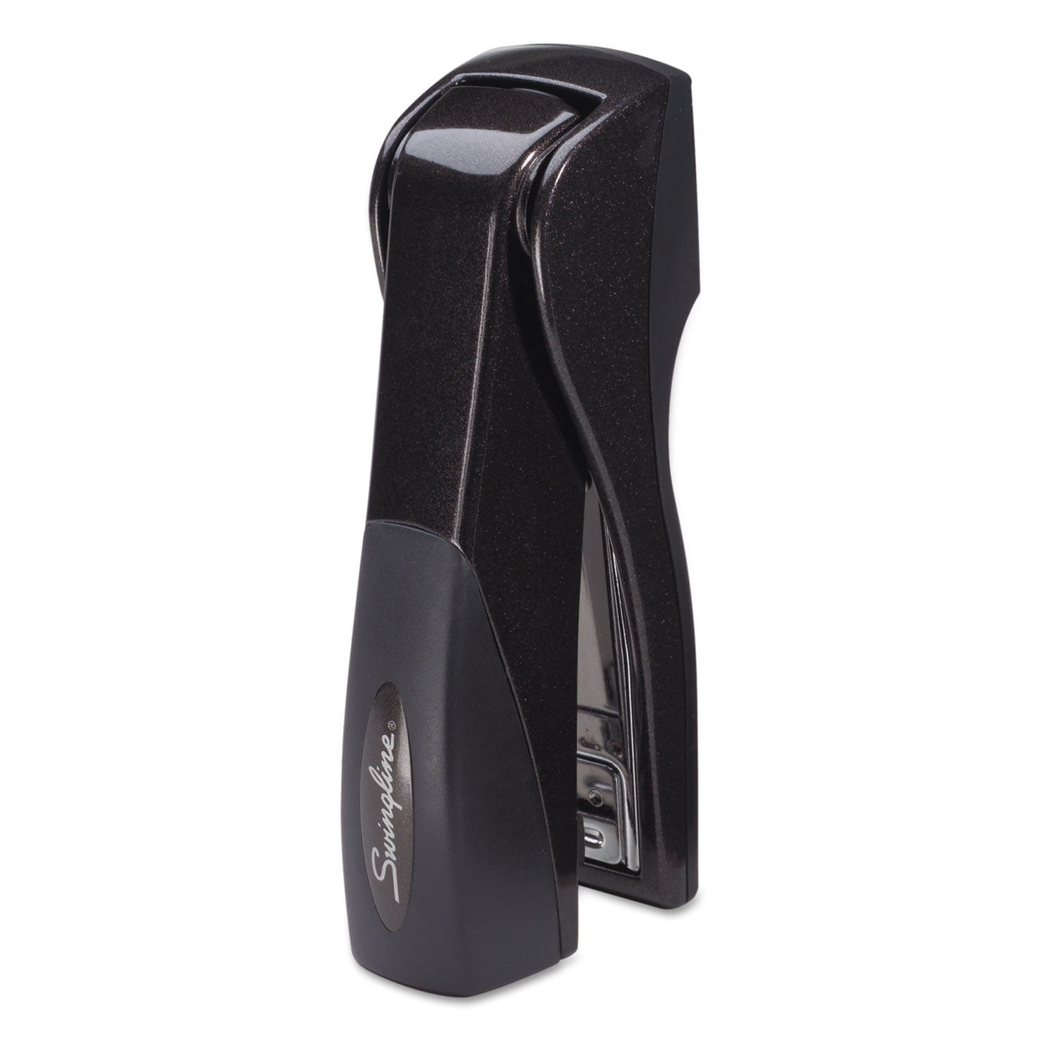 Swingline® Optima Grip Compact Stapler, 25-Sheet Capacity, Soft-Grip Metal, Graphite