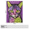 thumbnail image 4 of Shangniulu Colorful Cat Flannel Blanket for Bed,Dean Russo Cat Fleece Throw Blanket for Women, Men and Kids - Super Soft Plush Cat Blanket Throw Plush Blanket for Cat Lovers, 4 of 6