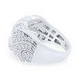 thumbnail image 4 of 1.18 CT Round Cut Simulated White Diamond Art Deco Wedding Ring 14K White Gold Plated 925 Sterling Silver (Color: White, Clarity: VVS1-VVS2, 1.18 Cttw) -6.5, 4 of 8