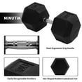 thumbnail image 3 of Signature Fitness Hex Single Dumbbell Weight Training Workout Equipment, 100 lb, 3 of 6