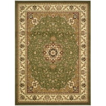 SAFAVIEH Lyndhurst Gabriella Traditional Bordered Area Rug, Sage/Ivory, 9' x 12'