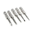 thumbnail image 1 of Juego de bits de destornillador triangular Uxcell S2 acero electroplate vástago hexagonal de 1/4 pulgadas tono plateado 5 piezas, 1 of 5