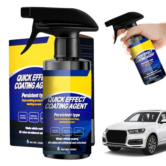Car Ceramic Coating Spray,  3 in 1 High Protection Quick Car Coating Agent Spray