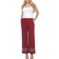 thumbnail image 2 of White Mark Women's Wide-Leg Pants, 2 of 5