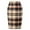 Z003_Brown, variant on Womens Plaid Skirt Causal Bodycon Pencil Wool Mini Skirts 2025 Fall Winter Trendy Skirt