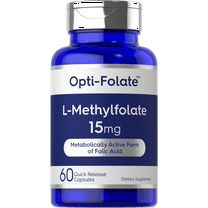 L Methylfolate 15mg | 60 Capsules for Men and Women | Methyl Folate 5-MTHF | by Opti-Folate