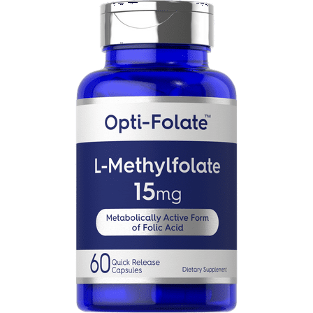 L Methylfolate 15mg | 60 Capsules for Men and Women | Methyl Folate 5-MTHF | by Opti-Folate