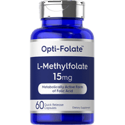 L Methylfolate 15mg | 60 Capsules | Methyl Folate 5-MTHF | by Opti-Folate