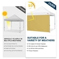 thumbnail image 3 of Pared lateral para carpa MASTERCANOPY para toldo plegable 10x10 Beige, 3 of 7