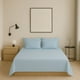 thumbnail image 2 of Juego de Sábanas Microfibra Suave Color Azul pastel Talla King Size | Juego 4 Piezas Ajustables y Resistentes Kyuden Home, 2 of 5