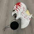 thumbnail image 2 of Máscara de payaso de Horror, sombrero de Joker malvado de demonio sangriento espeluznante, casco de látex, accesorios de disfraz de fiesta de Halloween, 2 of 4