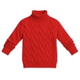 thumbnail image 3 of KyCheLot Pullover Sweaters for Boys Girls Solid Color Long Sleeve Round Neck Clothes Trendy Warm Knitted Tops, 3 of 6