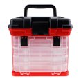 thumbnail image 1 of sweethay Caja de aparejos de pesca, accesorio de cebo multifuncional portátil, hebilla de custodia impermeable, Kit de herramientas, caja de Pescar Rojo sweethay OD020888-02, 1 of 6