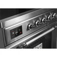 thumbnail image 3 of ILVE Majestic II 30" Electric Glass Door Modern Metal Range in Chrome, 3 of 3