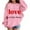 A-Pink, variant on Girl's Love Prints Sweatshirt Crewneck Long Sleeve Cute Valentine's Day Pullover Hoodless Tops for Child A-Black 3-4 T