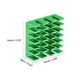 thumbnail image 2 of Unique Bargains 14x14x6mm Aluminum Heatsink Electronic Radiators for MOS IC Chip Green 10 Pack, 2 of 4