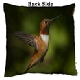 thumbnail image 2 of ABPHQTO Humming Bird Flying Natural Green Reversible Mermaid Sequin Pillow Case Home Decor Cushion Cover 16x16 Inch, 2 of 2