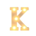 thumbnail image 2 of Letras Luminosas De Plástico Letras LED de plástico blanco con alfabeto de la N a la Z con bombillas de luz blanca cálida para decoración de fiestas en el hogar (1 pieza) Rkxzt, 2 of 9