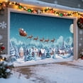 thumbnail image 2 of YWIYIUD Christmas Garage Door Banner Cover, Extra Large Garage Decorations, Rustic Xmas Winter Snowman Door Banner for Indoor Outdoor Home Wall Christmas Holiday Party Banner for Xmas 6x13 FT, 2 of 4