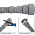 thumbnail image 2 of 4X Juego de ExtensióN de Manguera de DesagüE Manguera de Lavadora Universal de 10 Pies, Incluye Conector de Manguera Soporte y Abrazaderas de Manguera Mangueras de Drenaje, 2 of 5