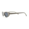 thumbnail image 6 of Womens Classy Iconic Narrow Oval Plastic Retro Mod Fashion Sunglasses Grey - Black, 6 of 7