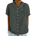 thumbnail image 1 of Casual Women's Shirts Button Down With Pocket Versatile And Stylish For Spring And Summer Perfect For Everyday Wear, 1 of 5