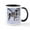 White/Black Inside, variant on CafePress - Wolves Playing Mug - 11 oz Ceramic Mug - Novelty Coffee Tea Cup
