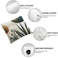thumbnail image 6 of Set of 2 Green Gold Throw Outdoor Decorations Mid Century Tropical Leaves Pillowcase Decorative Cushion Case for Home Couch, 6 of 7