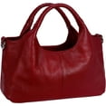 thumbnail image 2 of Bellella Women Satchels Genuine Leather Top Handle Handbags Large Work Tote Shoulder Bags Crossbody Purses Red, 2 of 6