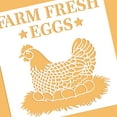 thumbnail image 4 of 12x12inch Hen Pattern Plastic Painting Stencils Farm Fresh Eggs Large Reusable Stencil Template, 4 of 9