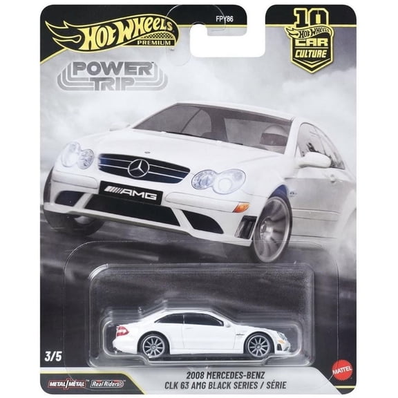 Hot Wheels 2008 Mercedes-Benz CLK 63 AMG Black Series Power Trip Car Culture Premium