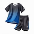 thumbnail image 4 of NOLDARES Toddler Baby Boy Summer Outfits Excavator Embroidery Short Sleeve T-Shirt Top Shorts Set Blazer,5-6 Y, 4 of 5