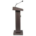 thumbnail image 4 of Oklahoma Sound Orator Wood Lectern and Rechargeable Battery in Brown, 4 of 6