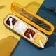 thumbnail image 5 of Caja de especias de 4 rejillas, organizador de especias para la cocina, juego de contenedores de especias, conjunto de pimenteros, conjunto de contenedores de especias, caja de uso doméstico - Azul, 5 of 7
