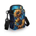thumbnail image 3 of HELLHERO Sunflower and Calf Pattern Design Adjustable Strap Shoulder Bags for Adult Travel, Outdoor and Daily Use Small Crossbody Purse Polyester 4.33x1.97x7.09, 3 of 7
