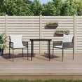 thumbnail image 1 of vidaXL Garden Chairs with Cushions 2 pcs Brown 54x61x83 cm Poly Rattan, 1 of 5