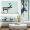 thumbnail image 3 of Design Art Large Reindeer in Norway Canvas Print, 3 of 3