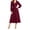 Red, variant on GUACER V Neck Midi Dresses for Women Long Sleeve Puff Sleeve Wrap Waist A-Line Polka Dot Elegant Dresses for Wedding Guest Fall