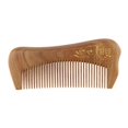 thumbnail image 1 of Peine de pelo de madera natural de dientes anchos Peine desenredador de antiestático Carácter Yuyangstore Peine de madera antiestático, 1 of 8
