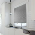 thumbnail image 4 of Self-Adhesive Pleated Blinds Half Blackout Window Curtains Grey (90x180cm), 4 of 6