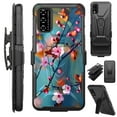 thumbnail image 1 of Compatible with T-Mobile REVVL V 4G (2021) Hybrid Luxguard Holster Phone Case Cover (Sakura Flower), 1 of 1